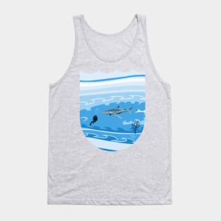 Big shark - abstract art Tank Top